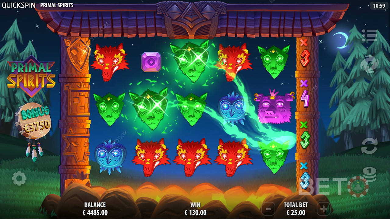 Đánh giá Primal Spirits của BETO Slots
