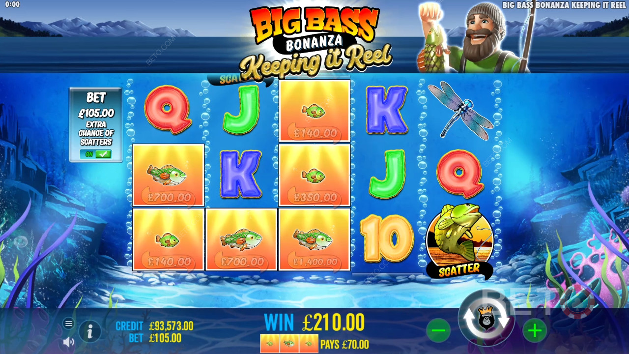Cách chơi Big Bass của Reel Kingdom - Giữ nguyên Reel