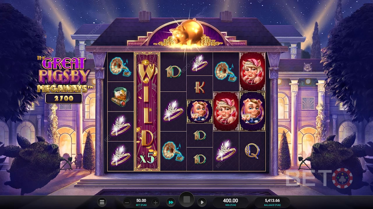 Đánh giá Great Pigsby Megaways của BETO Slots
