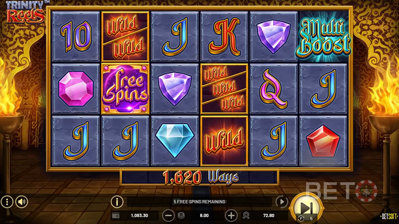 Đánh giá Trinity Reels của BETO Slots