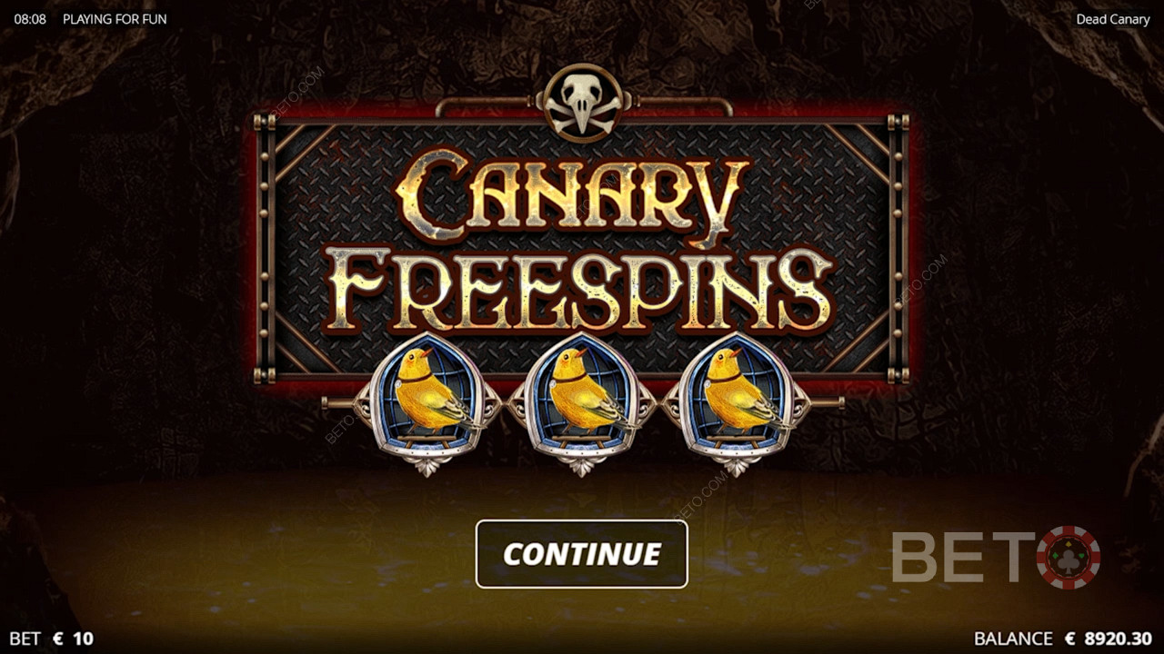 Vòng quay miễn phí của Canary dễ dàng là tính năng mạnh mẽ nhất của trò chơi sòng bạc này