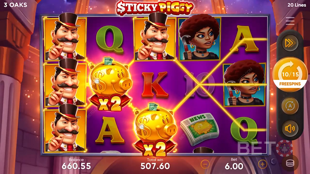 Đánh giá Sticky Piggy của BETO Slots