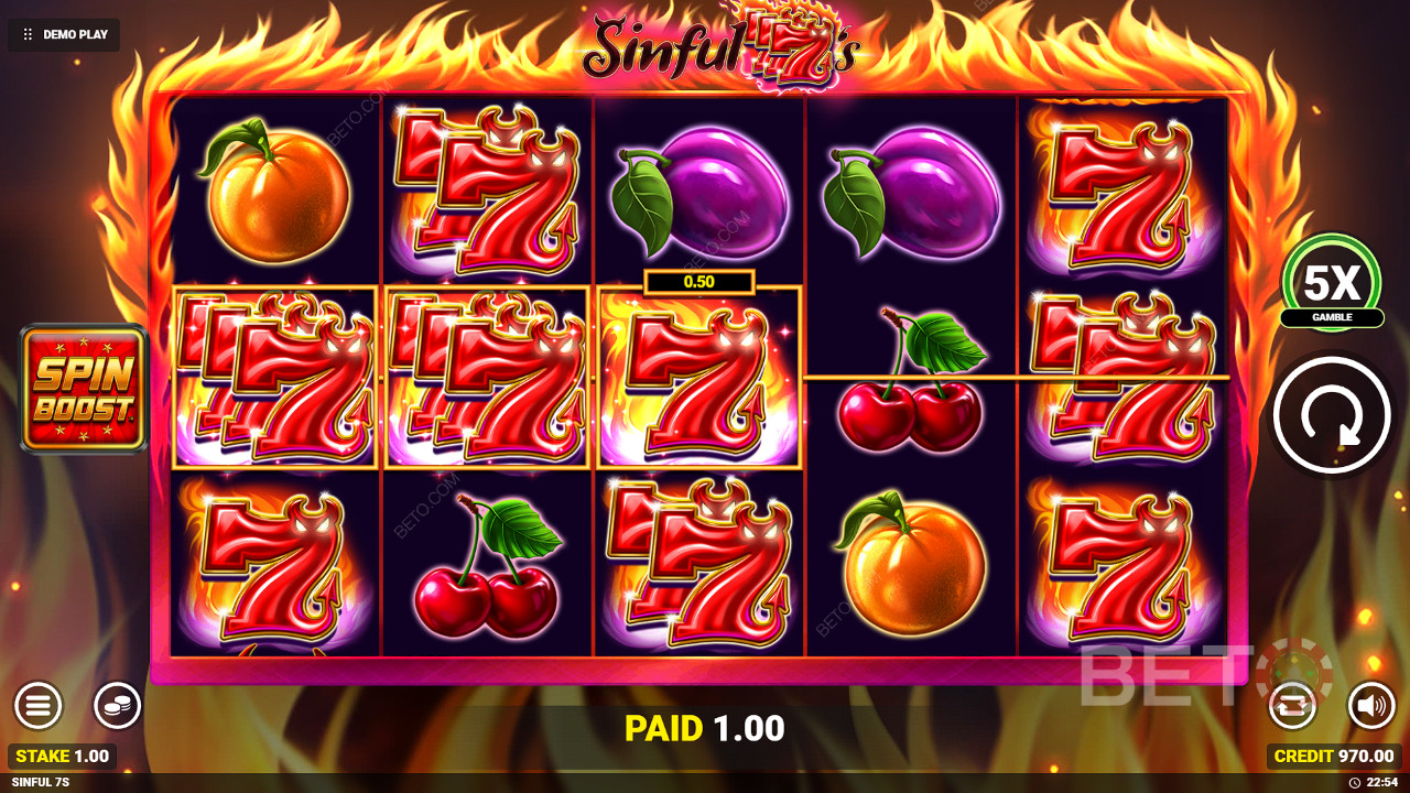 Đánh giá Sinful 7s của BETO Slots