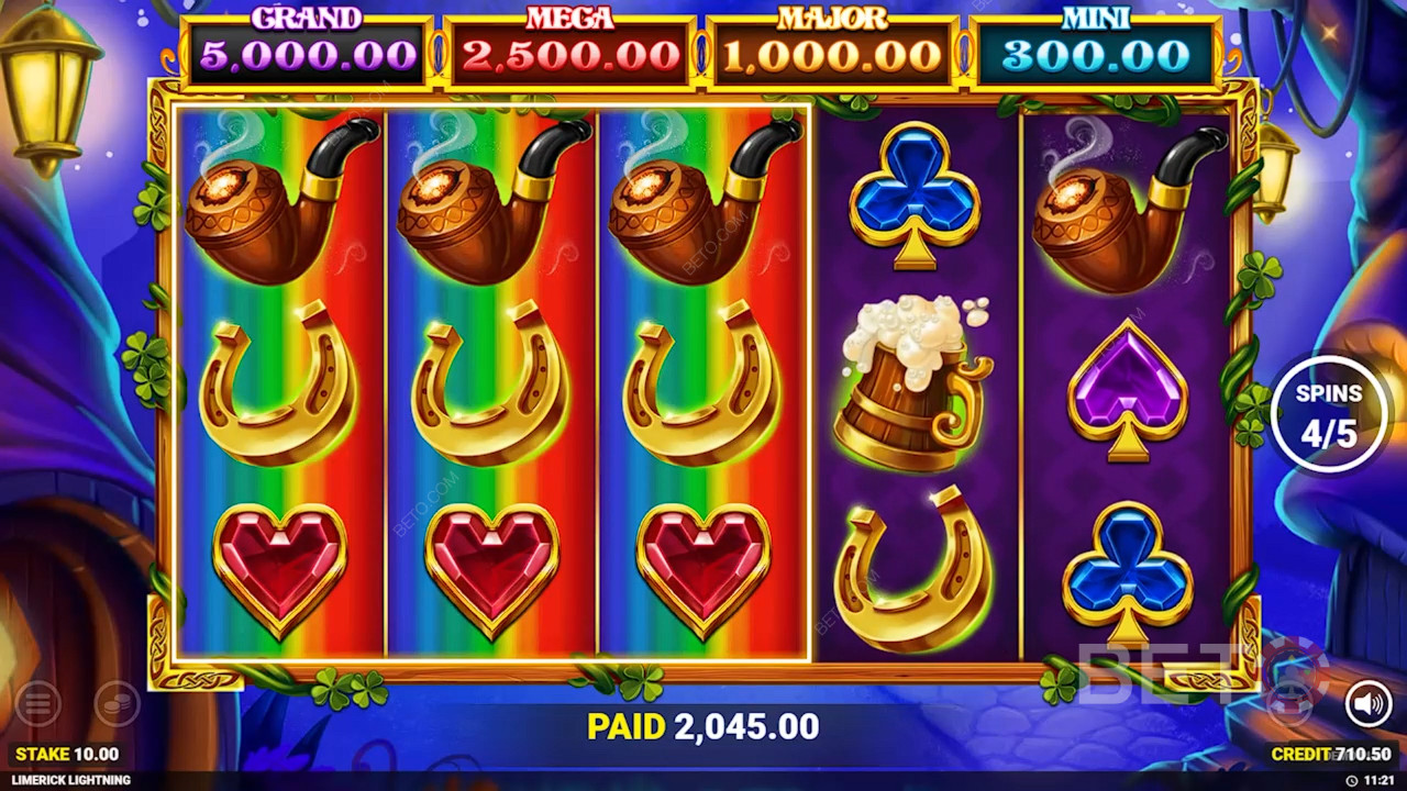 Đánh giá Limerick Lightning của BETO Slots