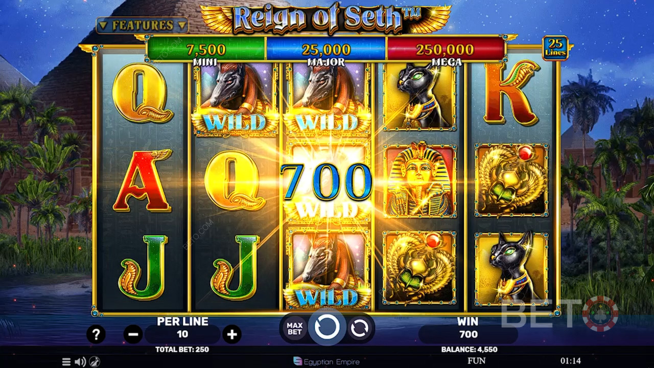 Đánh giá Reign of Seth của BETO Slots