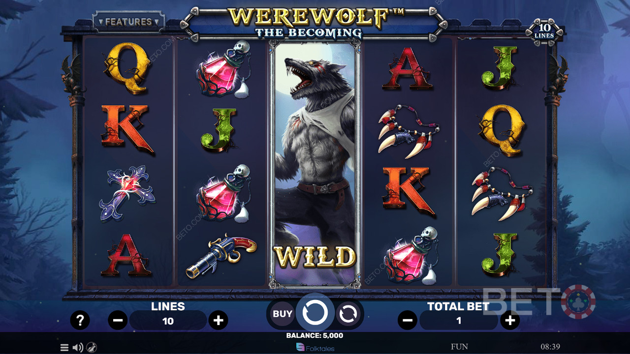Đánh giá Werewolf - The Becoming của BETO Slots