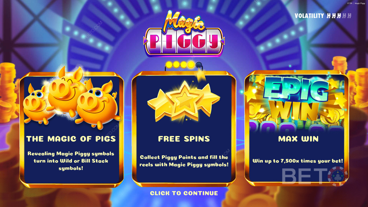 Giải thích về các tính năng bổ sung trong Magic Piggy của Hacksaw Gaming