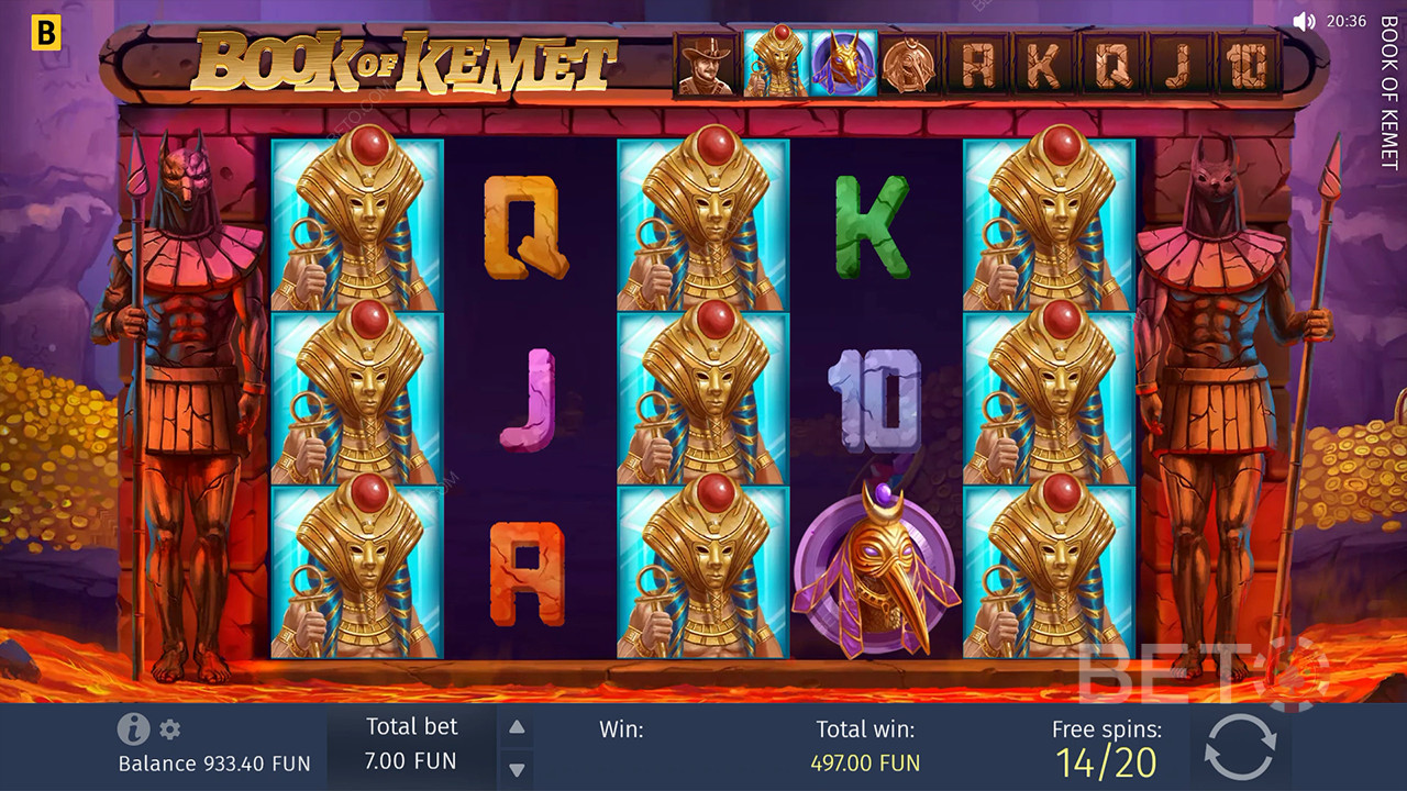 Đánh giá Book of Kemet của BETO Slots