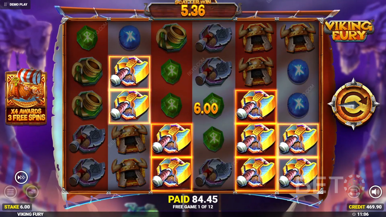 Cách chơi Viking Fury Spinfinity của Blueprint