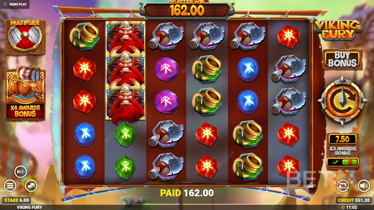 Đánh giá Viking Fury Spinfinity của BETO Slots