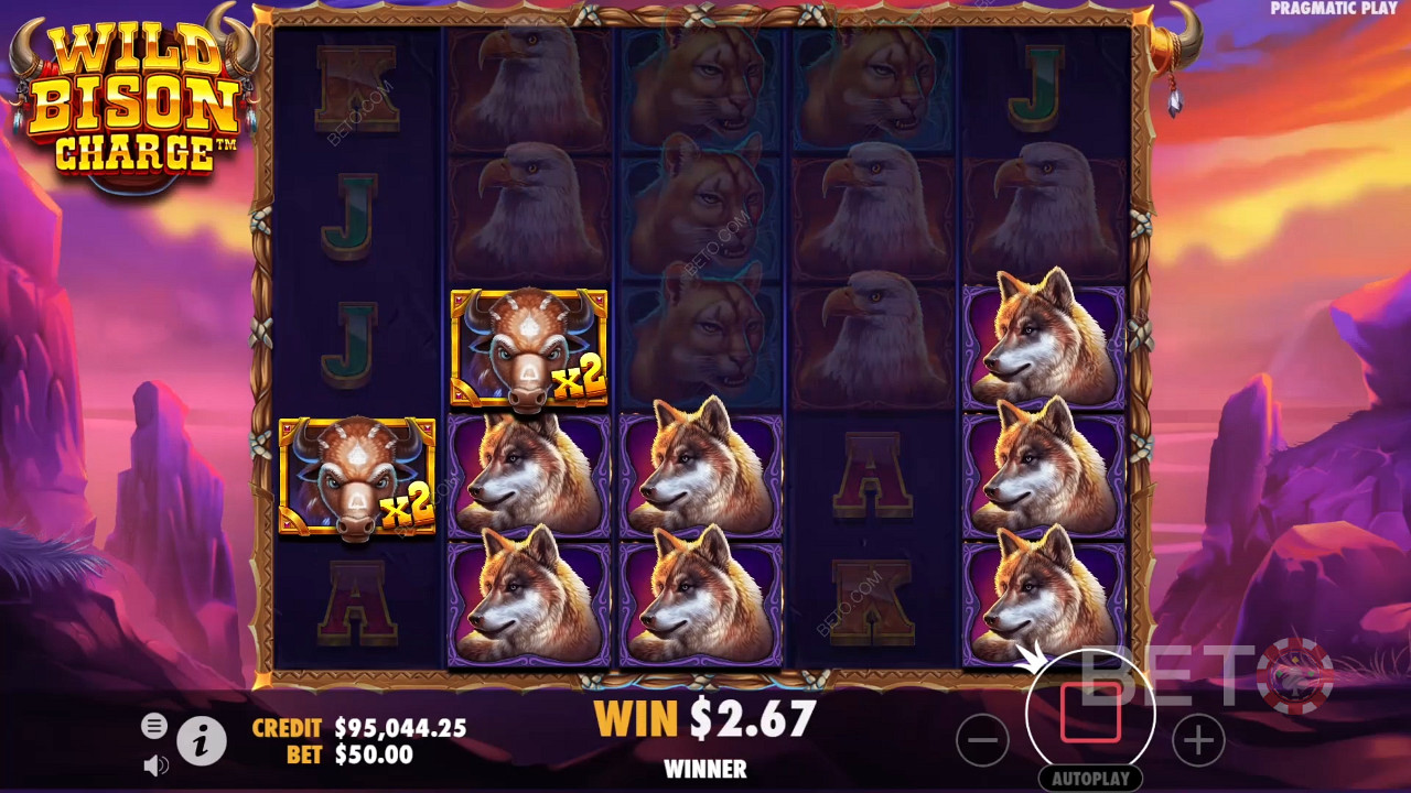 Cách chơi trò chơi Wild Bison Charge của Pragmatic Play