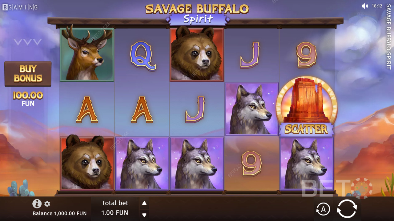 Đánh giá Savage Buffalo Spirit của BETO Slots