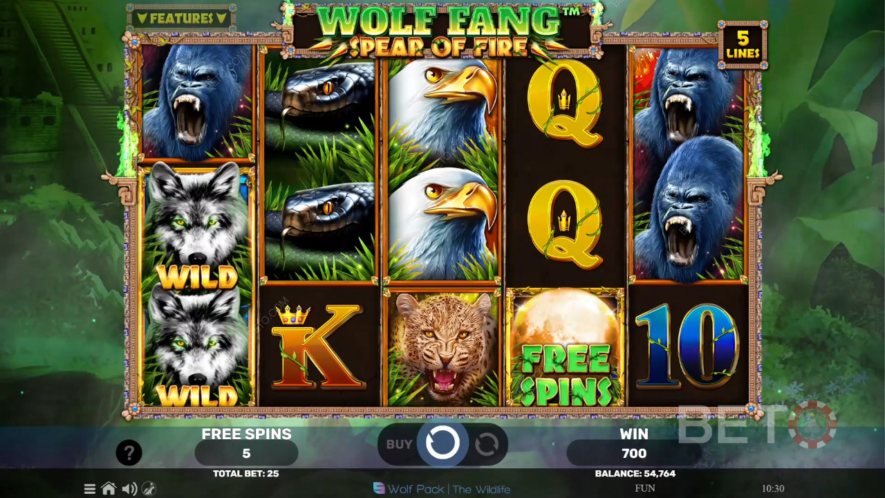 Wolf Fang Spear of Fire Đánh giá của BETO Slots