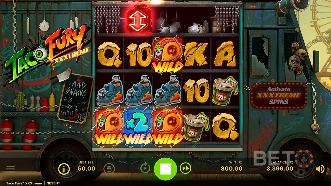 Đánh giá Taco Fury XXXtreme của BETO Slots