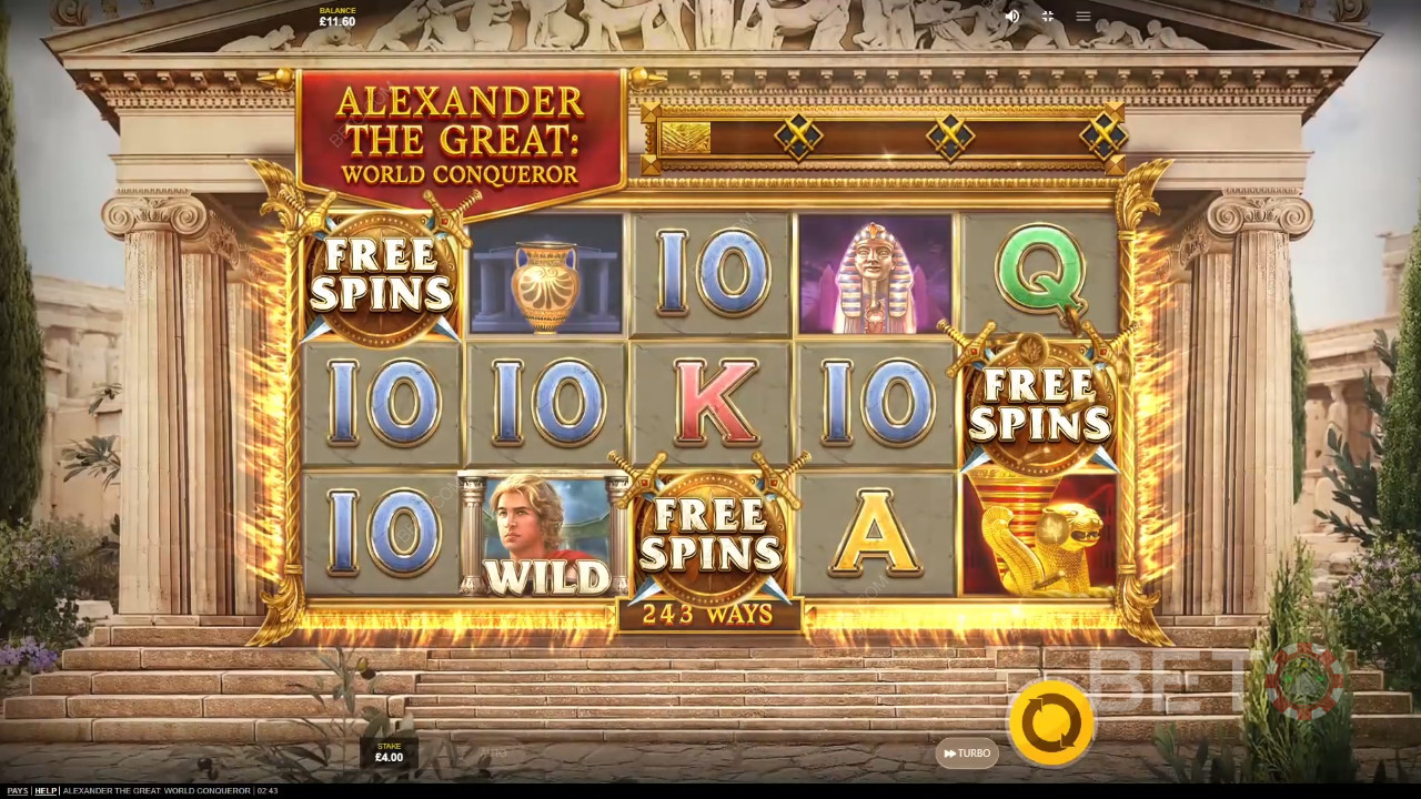 Đánh giá Alexander The Great World Conqueror của BETO Slots