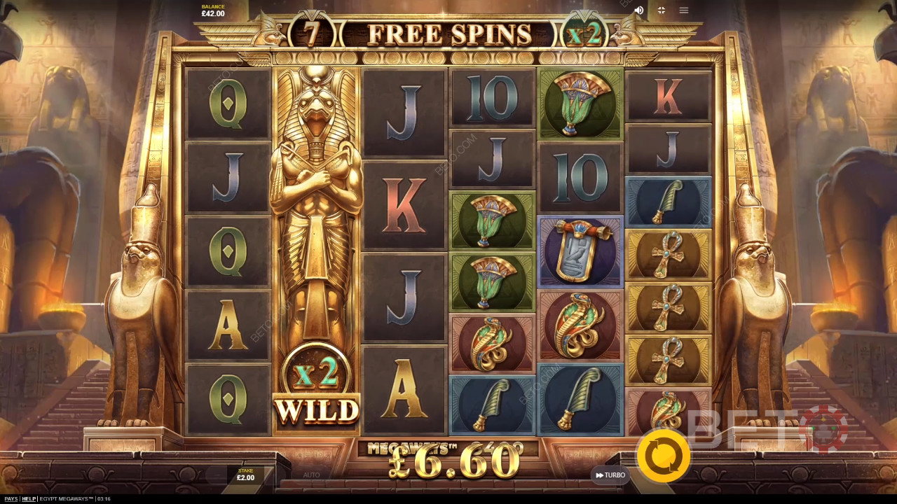 Đánh giá Megaways của Ai Cập bởi BETO Slots