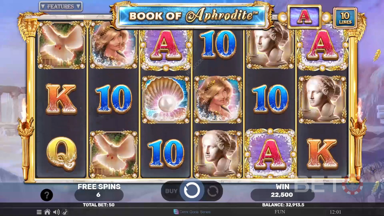 Đánh giá Book of Aphrodite The Golden Era của BETO Slots