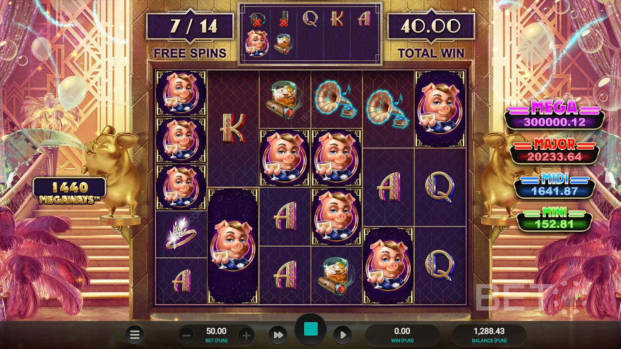 Đánh giá Great Pigsby Megapays của BETO Slots