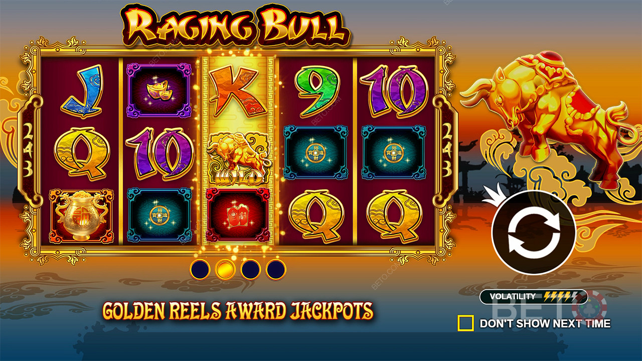 Giành được Giải đặc biệt trong trò chơi cơ bản trên máy đánh bạc Raging Bull