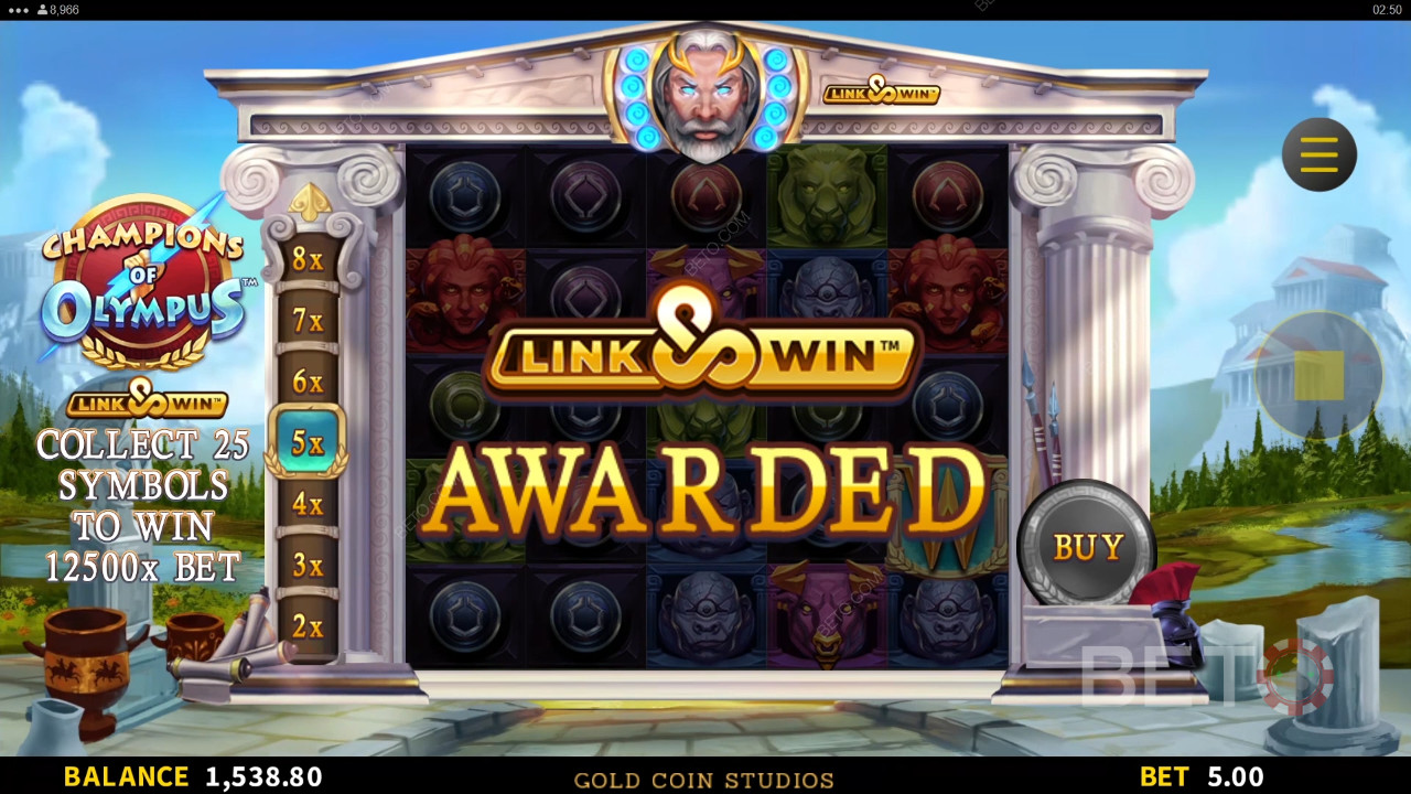 Đánh giá Champions of Olympus của BETO Slots