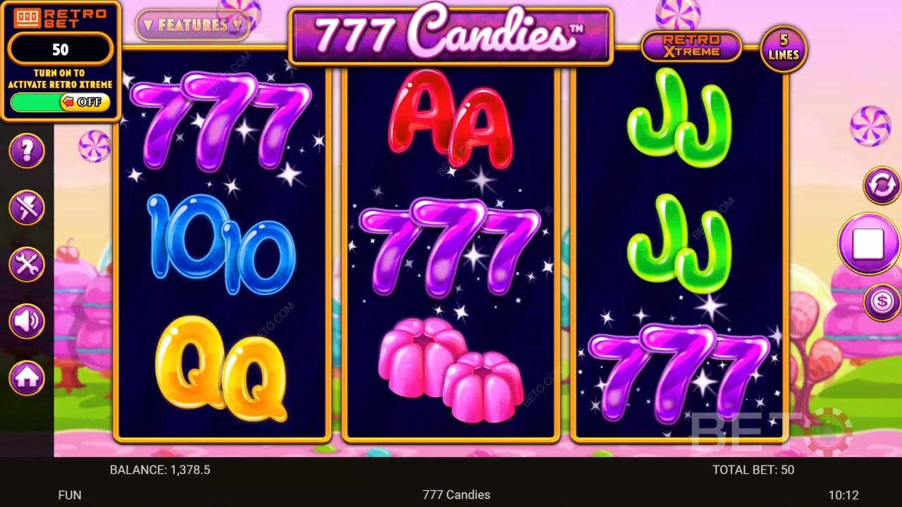 Đánh giá 777 Candies của BETO Slots