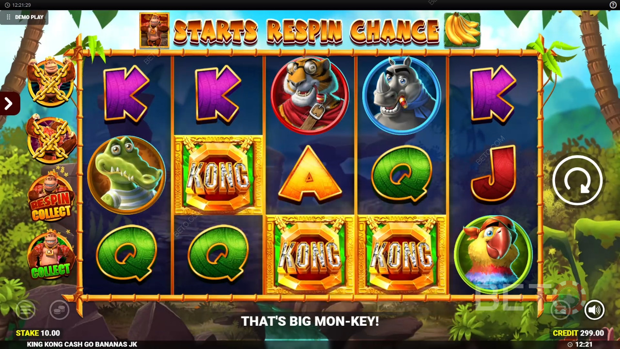 Đánh giá King Kong Cash Go Bananas của BETO Slots