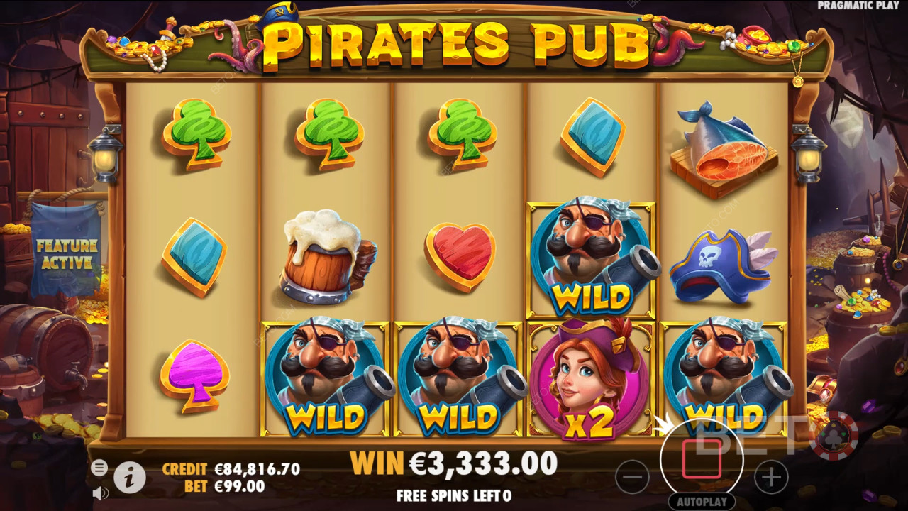 Đánh giá Pirates Pub của BETO Slots