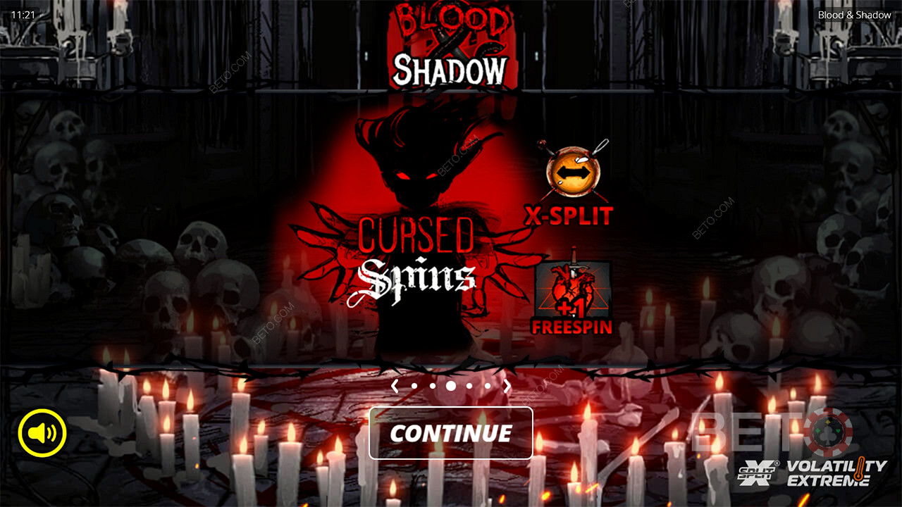 Kiếm được 6.666 lần số tiền đặt cược của bạn trong Slot Video Blood and Shadow!