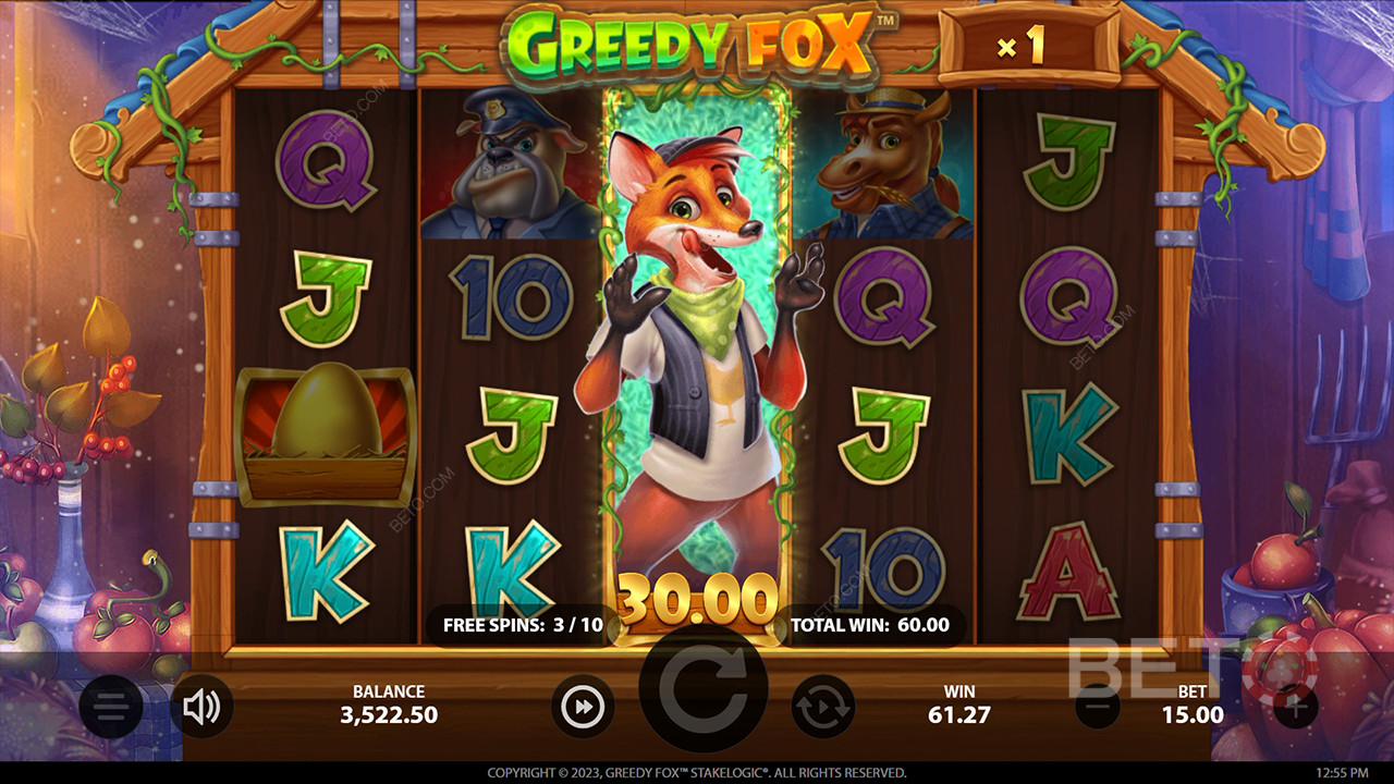 Đánh giá Greedy Fox của BETO Slots