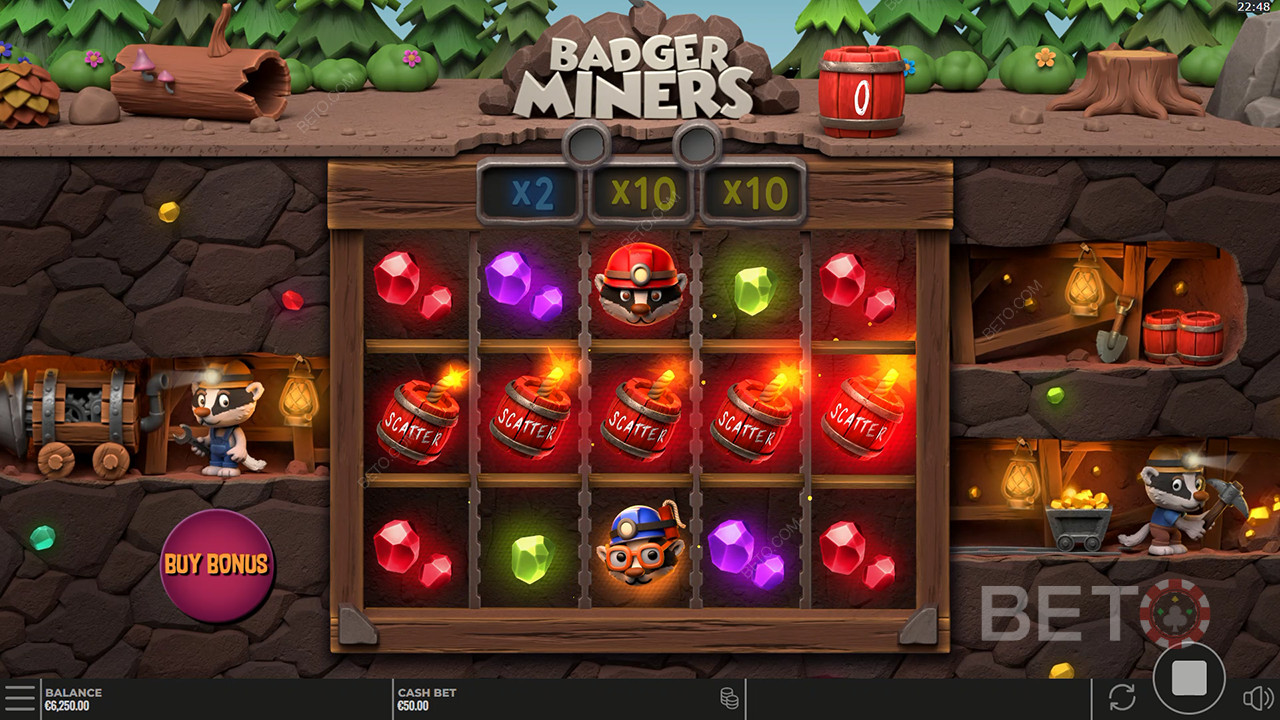 Đánh giá Badger Miners của BETO Slots
