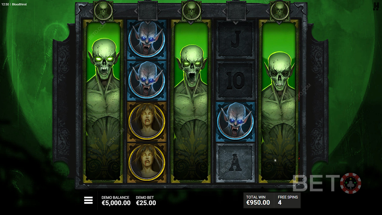 Đánh giá Bloodthirst của BETO Slots