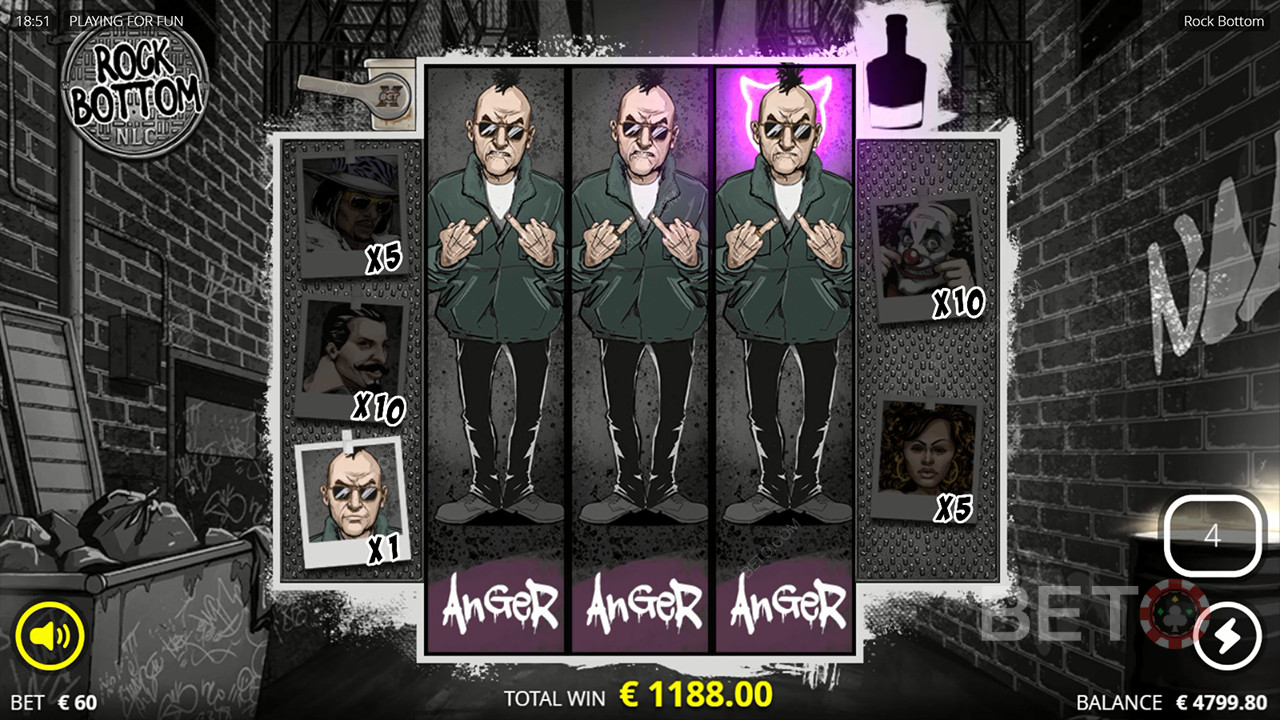 Đánh giá Rock Bottom của BETO Slots