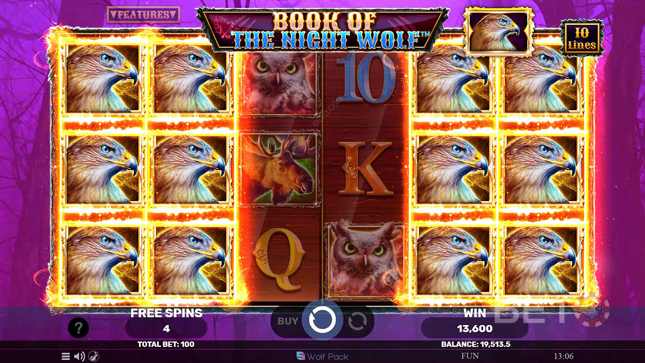 Đánh giá Book of the Night Wolf của BETO Slots