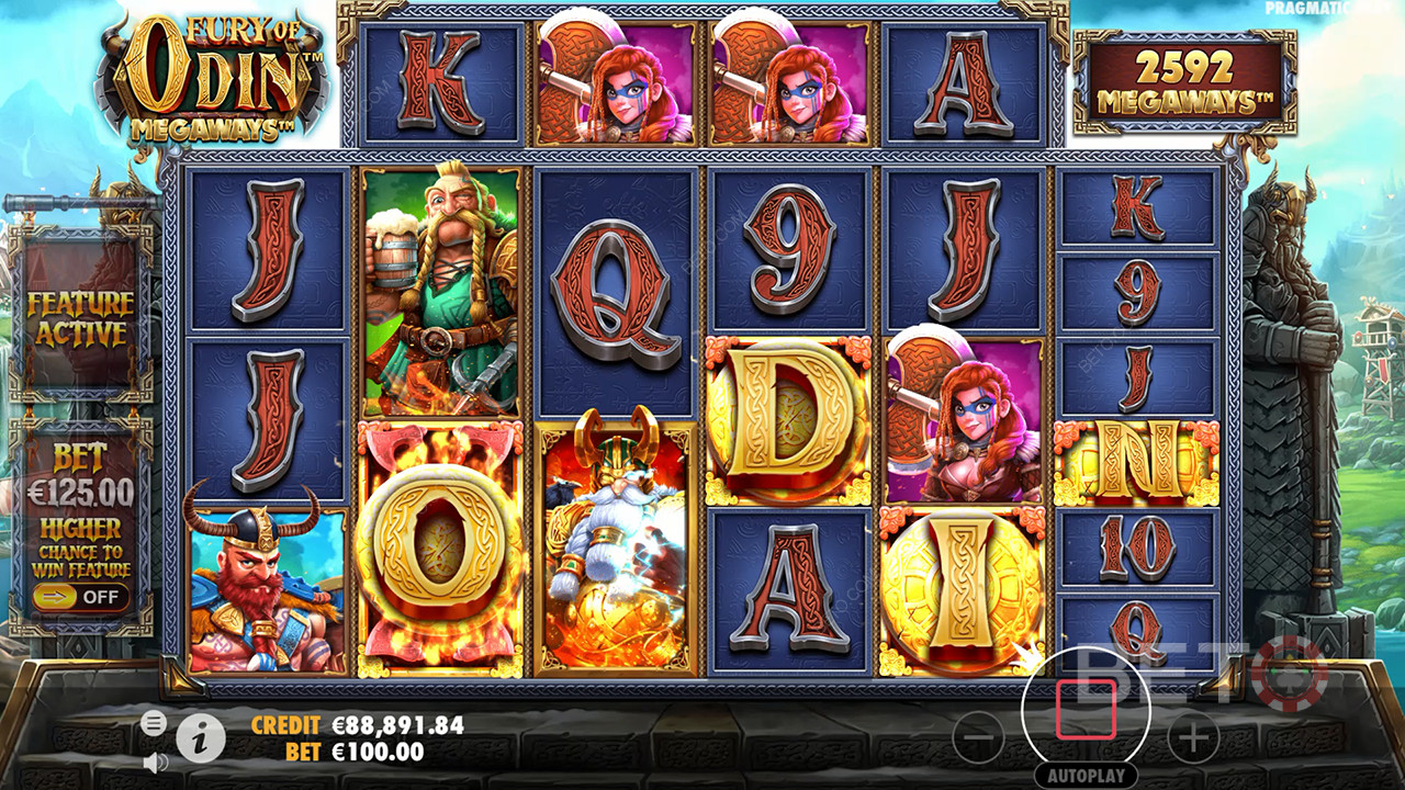 Giải thích về các tính năng bổ sung trong Fury of Odin Megaways của Pragmatic Play