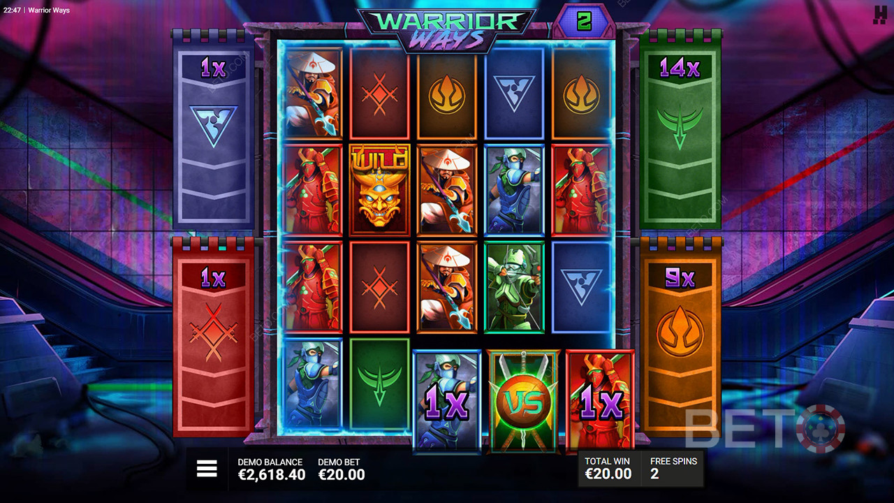 Đánh giá Warrior Ways của BETO Slots