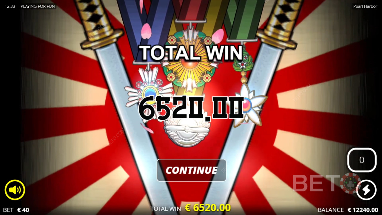 Thắng 41.127 lần tiền cược của bạn trong trò chơi Pearl Harbor Slot!