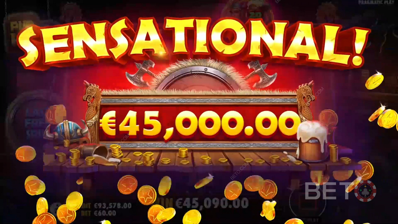 Kiếm được gấp 5.000 lần số tiền đặt cược của bạn trong trò chơi Pub Kings Slot trực tuyến!