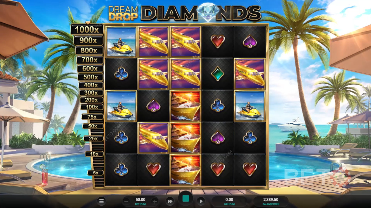 Đánh giá Dream Drop Diamonds của BETO Slots