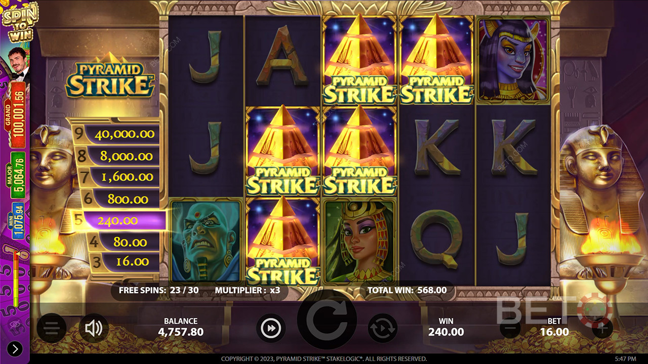 Đánh giá Pyramid Strike của BETO Slots