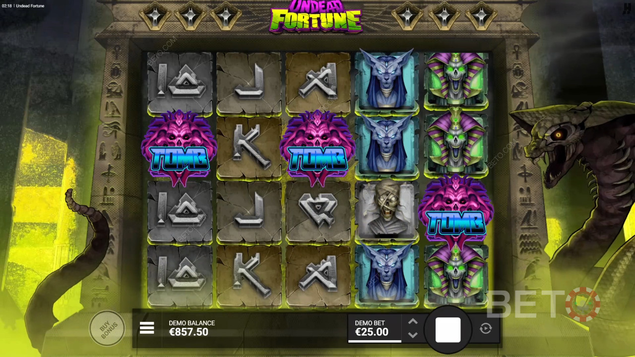 Đánh giá Undead Fortune của BETO Slots