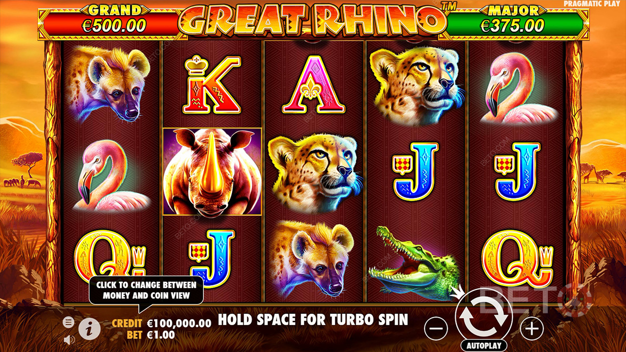 Cách chơi Great Rhino của Pragmatic Play