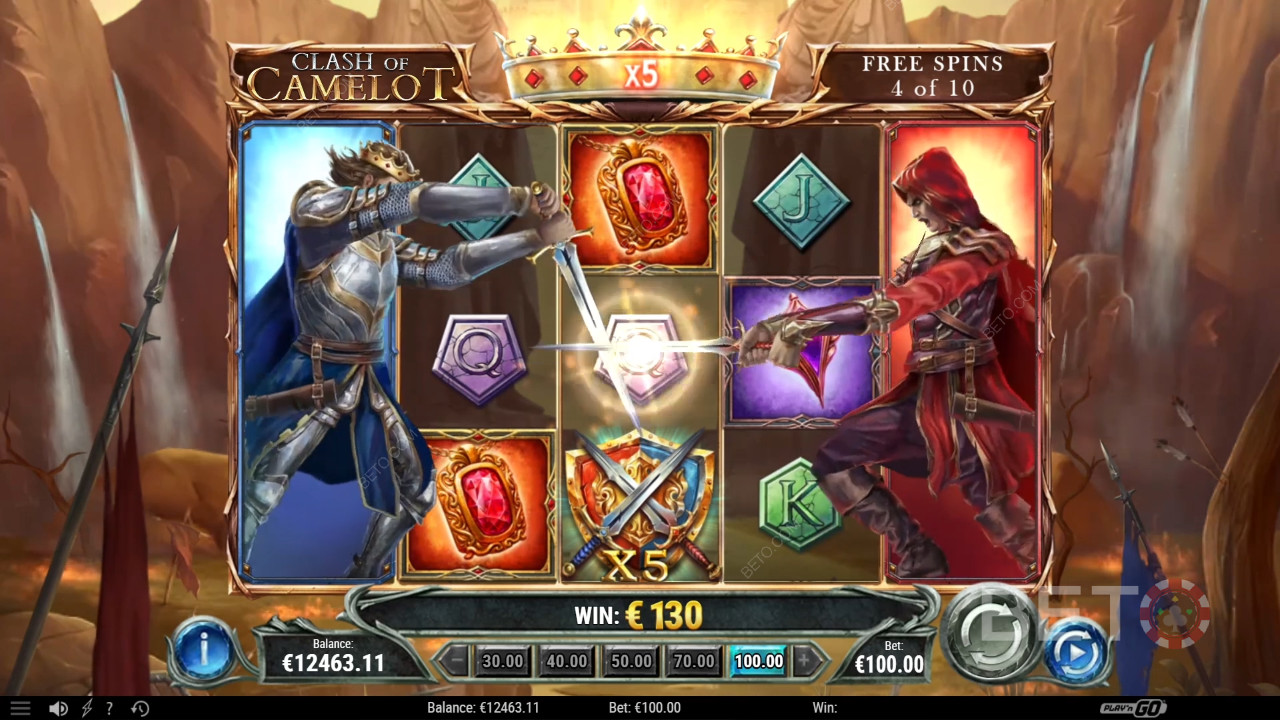 Đánh giá Clash of Camelot của BETO Slots