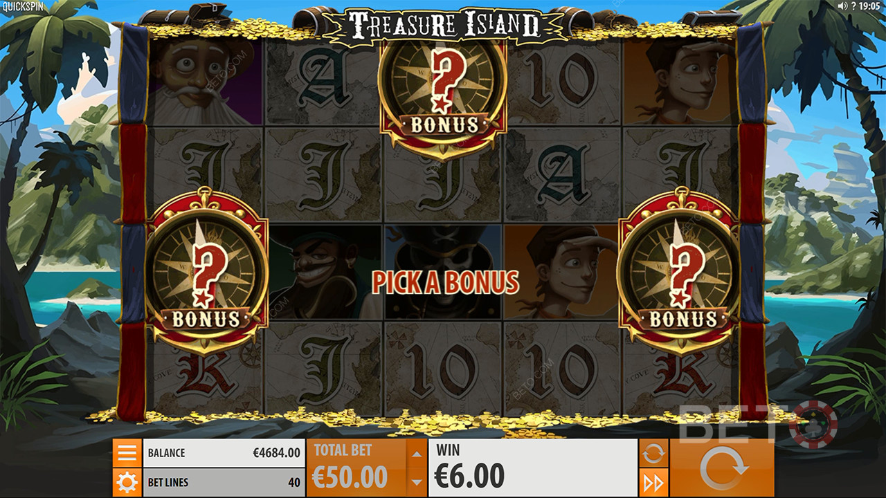 Đánh giá Treasure Island của BETO Slots