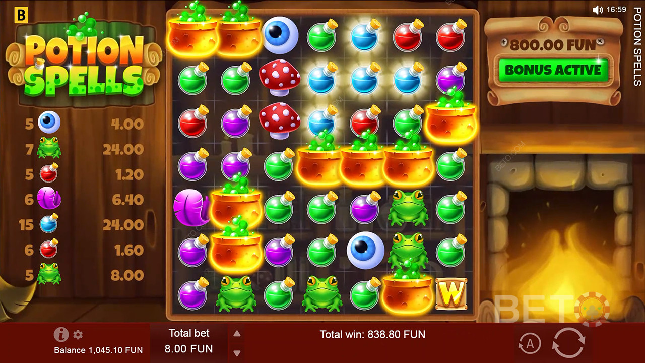 Đánh giá Potion Spells của BETO Slots