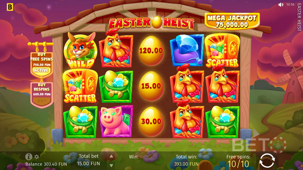 Đánh giá Easter Heist của BETO Slots