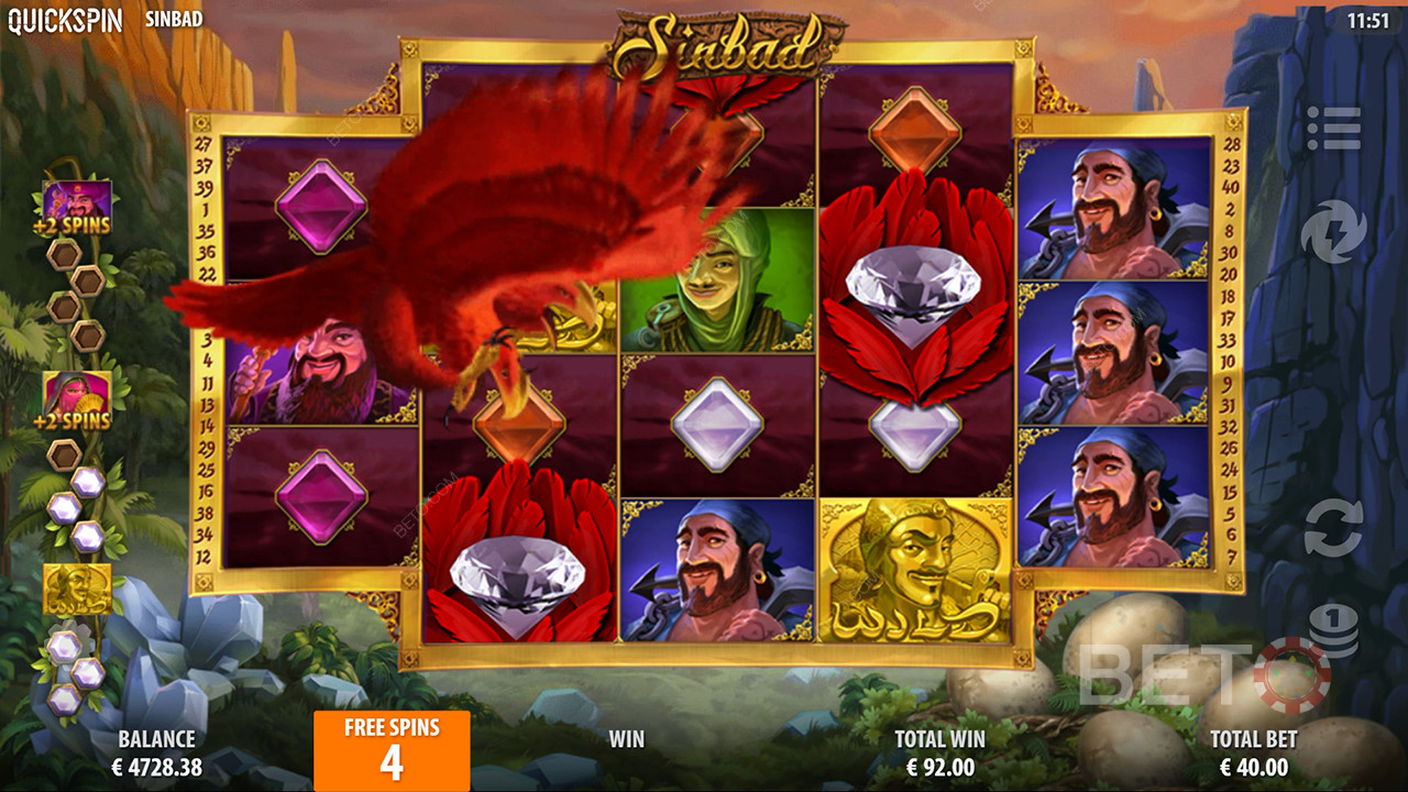 Đánh giá Sinbad của BETO Slots