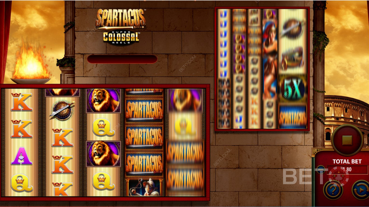Slot trực tuyến Spartacus Super Colossal Reels
