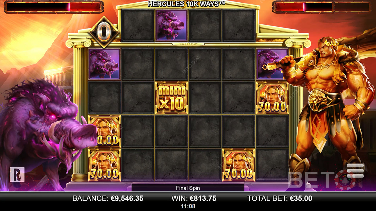 Đánh giá Hercules 10K WAYS của BETO Slots