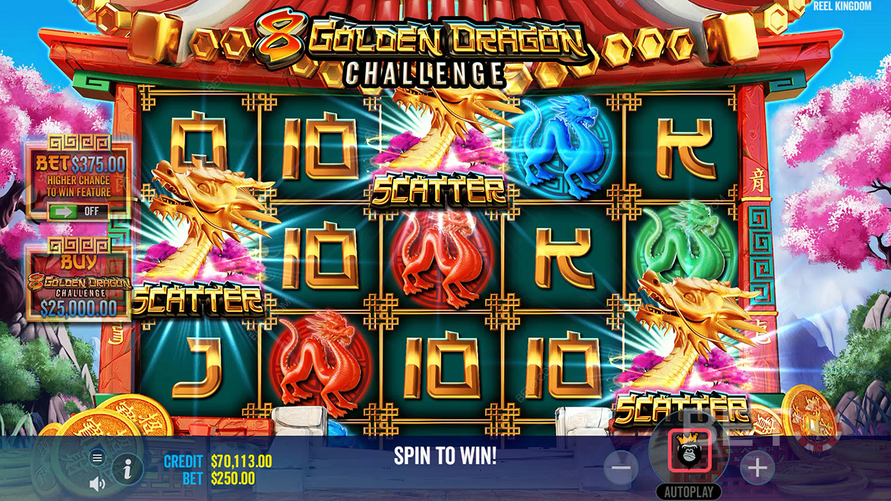 Đánh giá 8 Thử thách Rồng Vàng của BETO Slots
