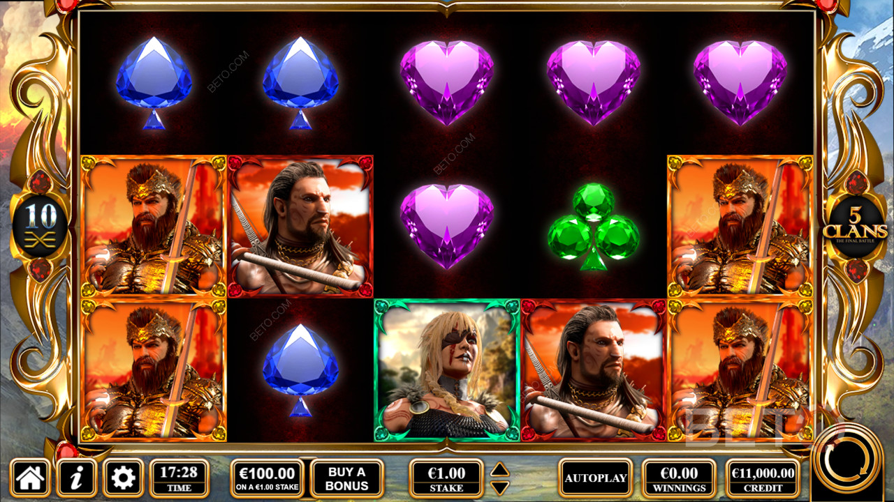 Đánh giá 5 Clans của BETO Slots